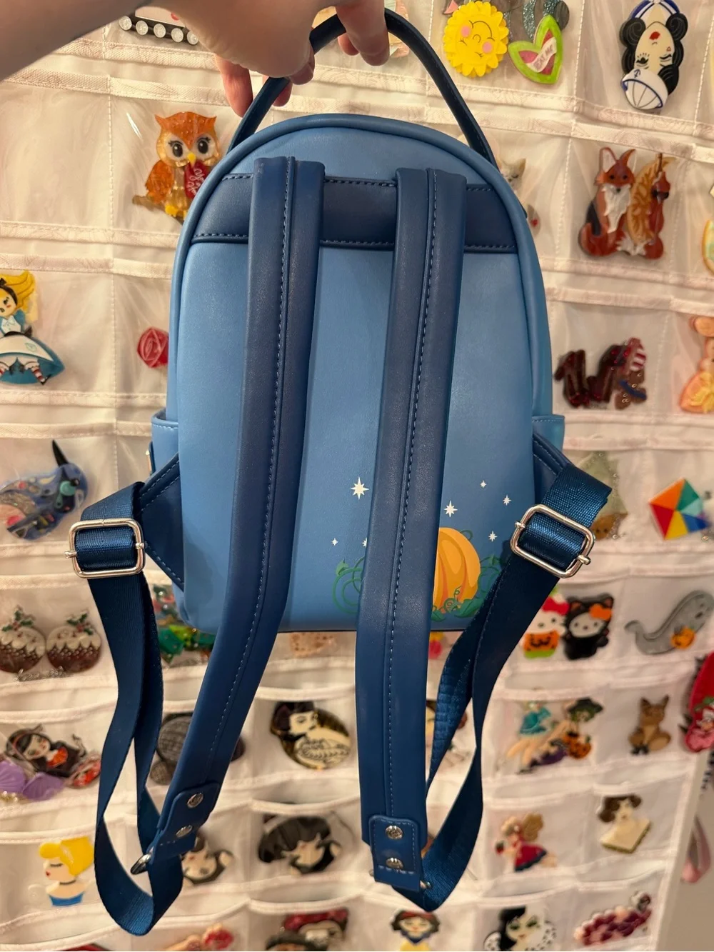 NWOT Loungefly Disney Cinderella Night Castle Backpack+wallet SET